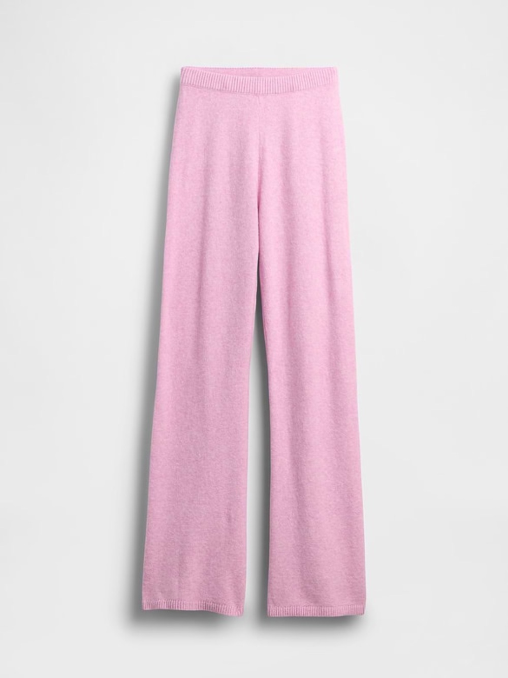 GAP CashSoft Pink 11” Wide Leg Knit Pants Soft Sweater Joggers
